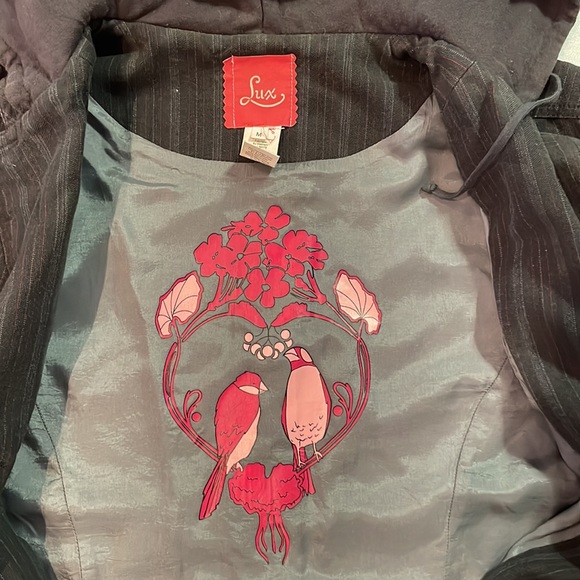 Vintage Lux Hooded Blazer - navy - size m - Picture 3 of 5